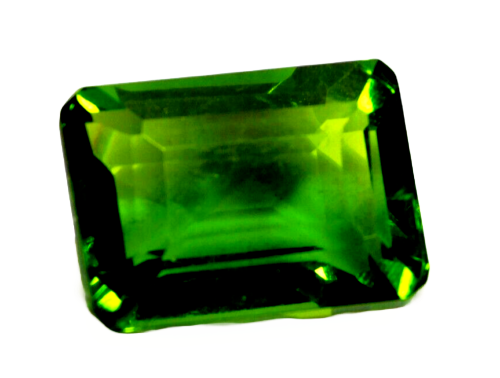 Thumbnail: 19.65 CT EMERALD CUT PERIDOT GEMSTONE