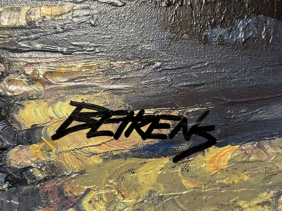 Thumbnail: GICLEE CANVAS OIL PAINTING "VILLAGE HIDEWAY" BY HOWARD BEHRENS