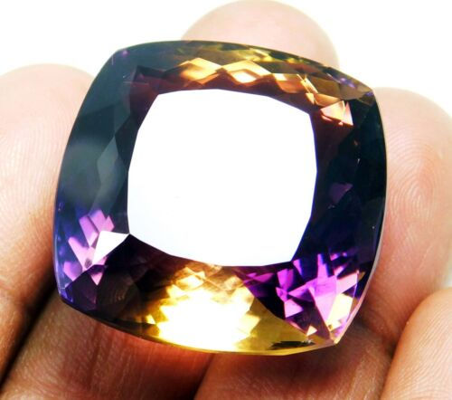 Thumbnail: 83.44 CT CERTIFIED CUSHION CUT AMETRINE GEMSTONE