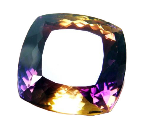 Thumbnail: 83.44 CT CERTIFIED CUSHION CUT AMETRINE GEMSTONE