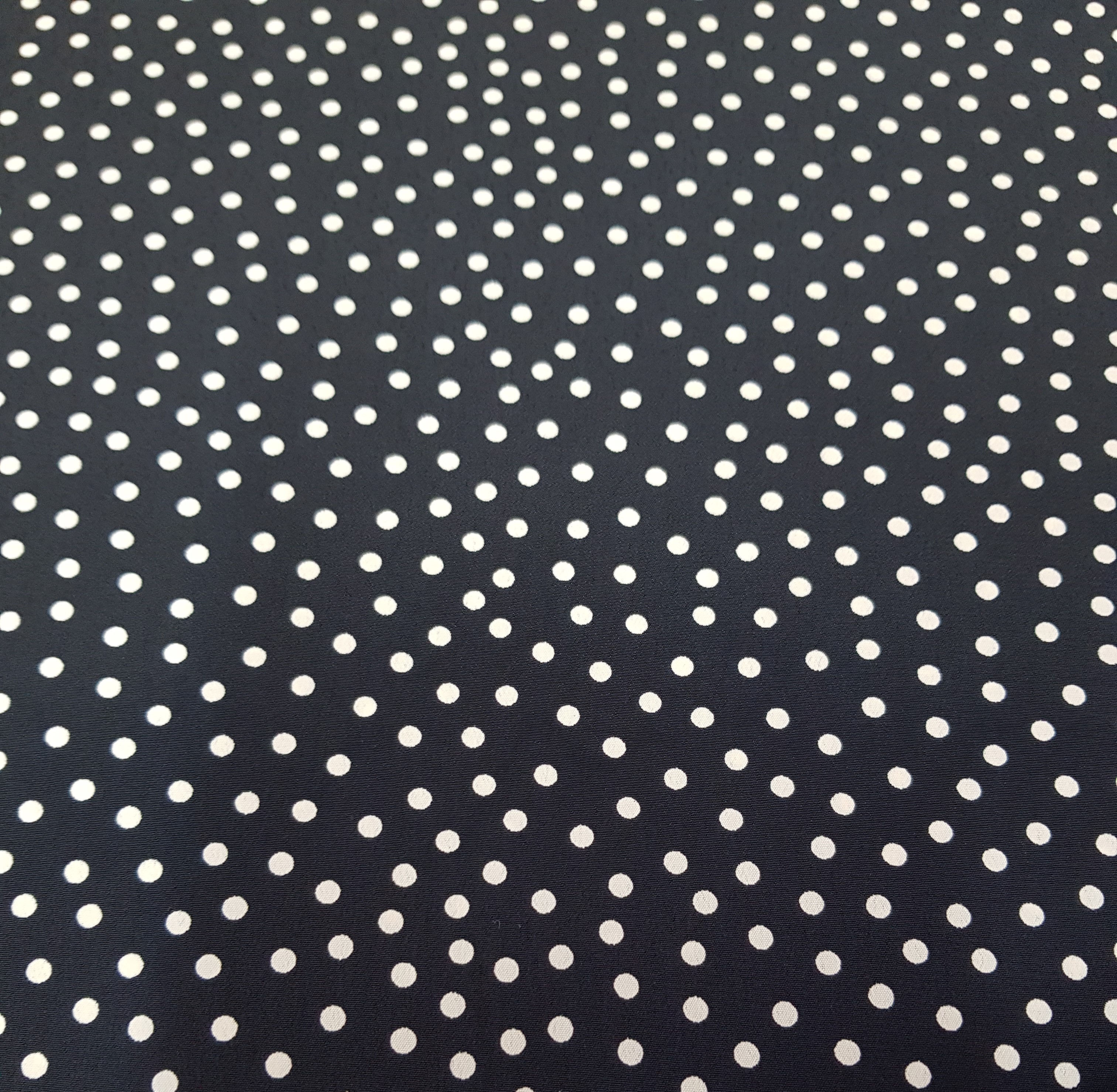 Crepe de Chine - Black with White Spots - PH7275
