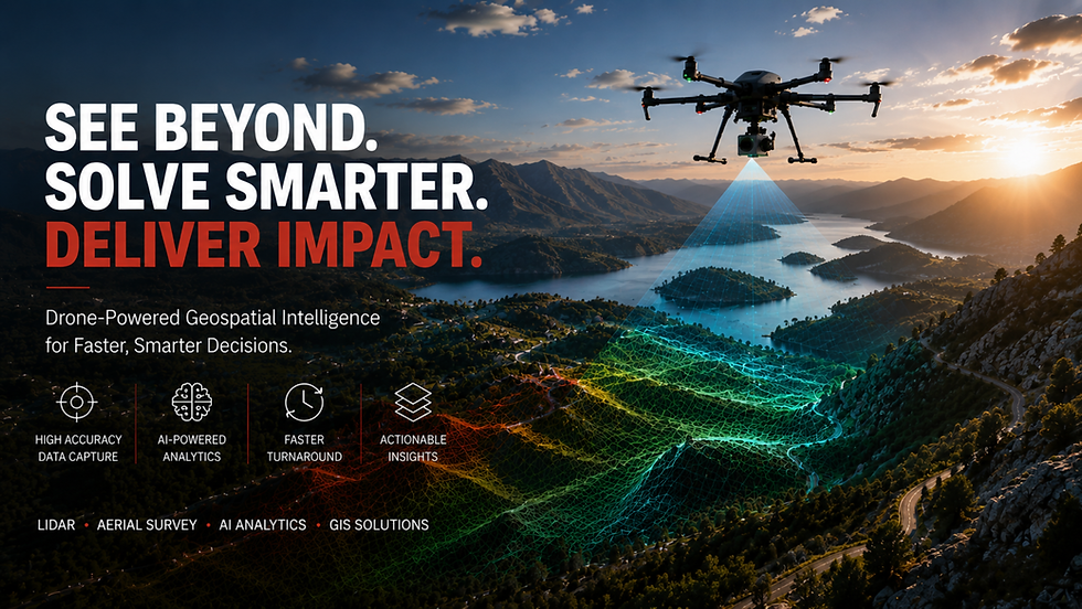 Drone-powered geospatial intelligence with LiDAR terrain mapping over a mountainous landsc