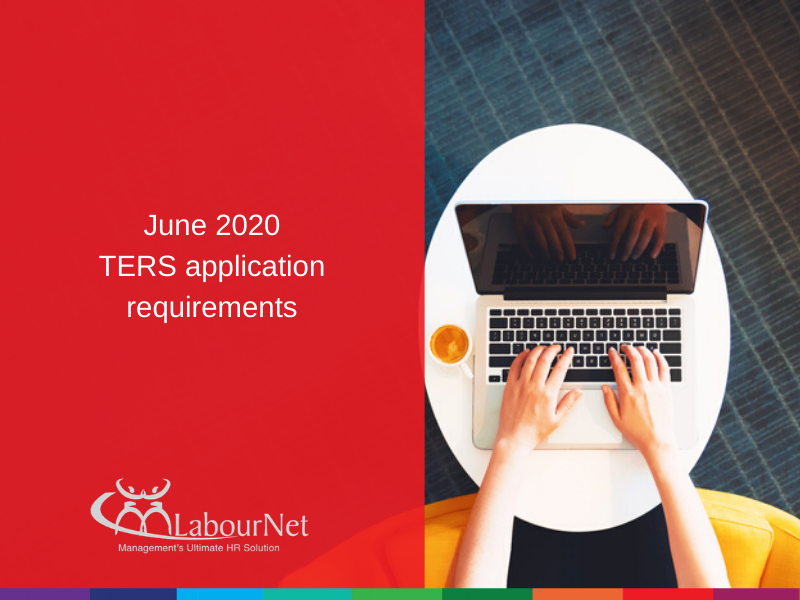 June 2020 TERS application requirements