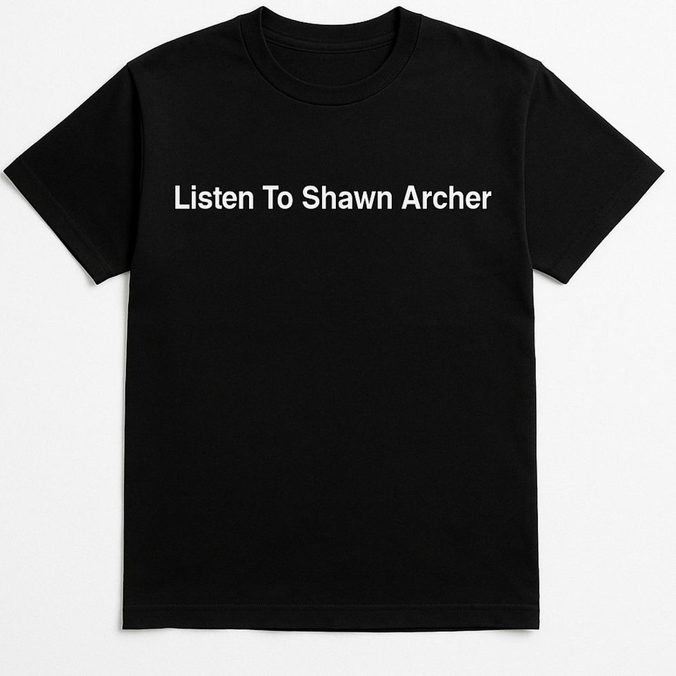 Listen To Shawn Archer Tee (Black)