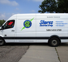 Shores electrical group cut graphics van.JPG
