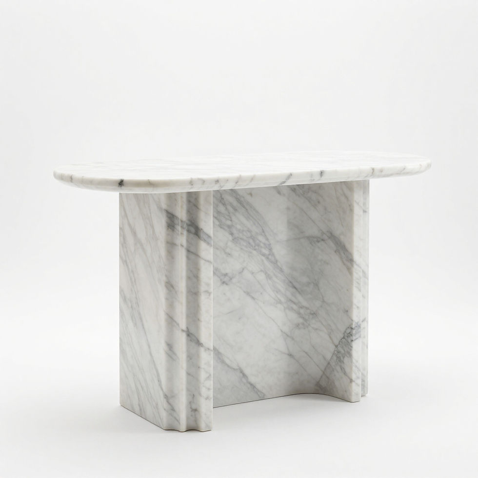 Luxury Carrara Marble Console Table