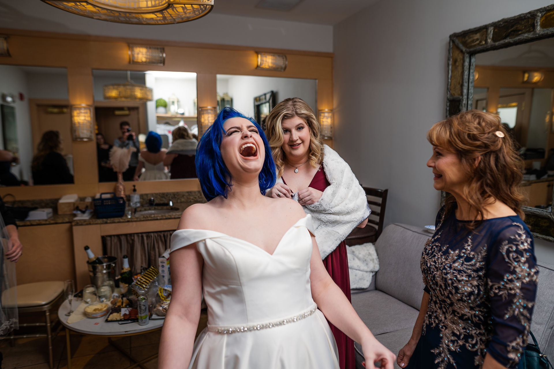 the madison riverside nj south jersey wedding venue bridal suite photographer rustic