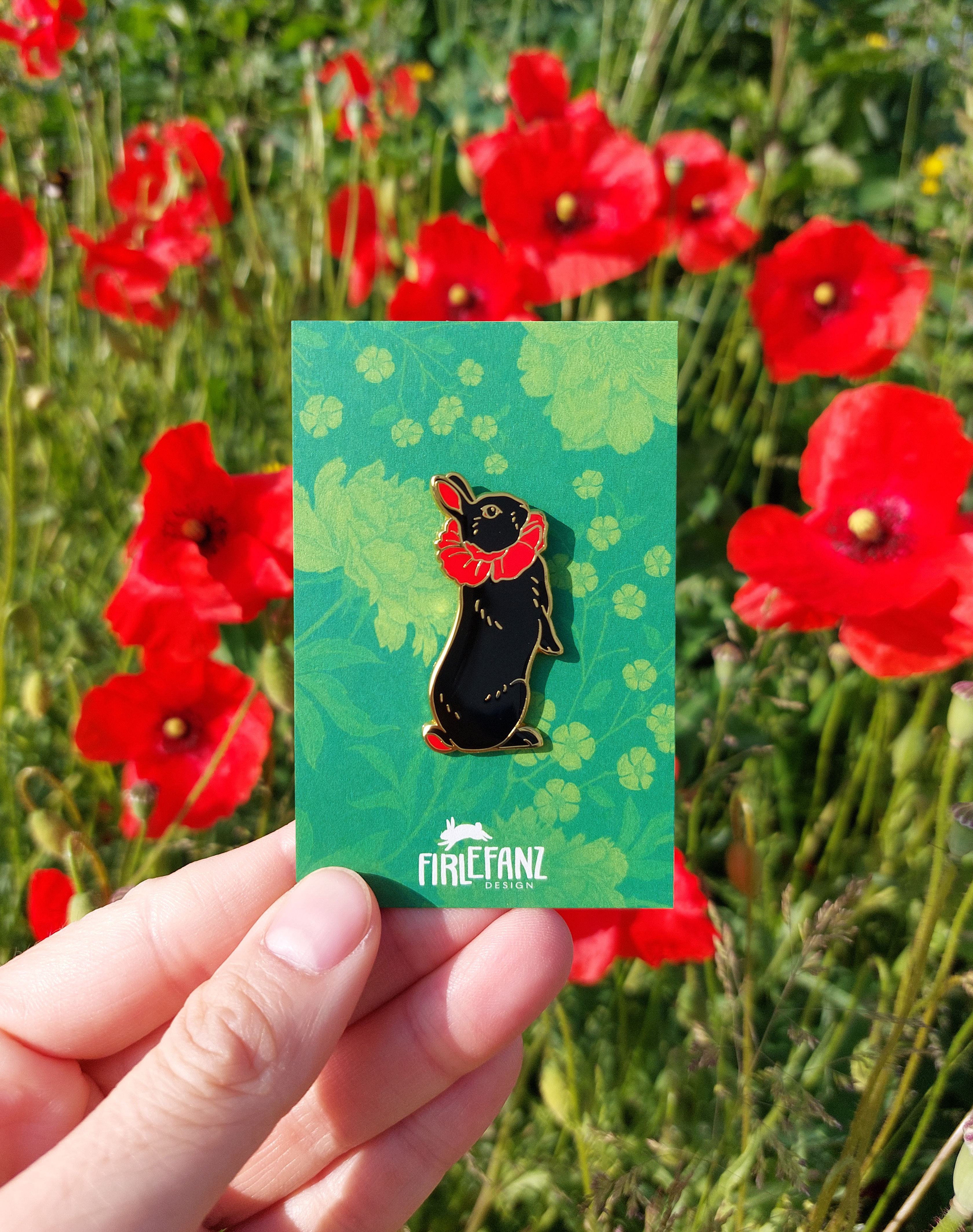 Pin "Mohn Kaninchen"
