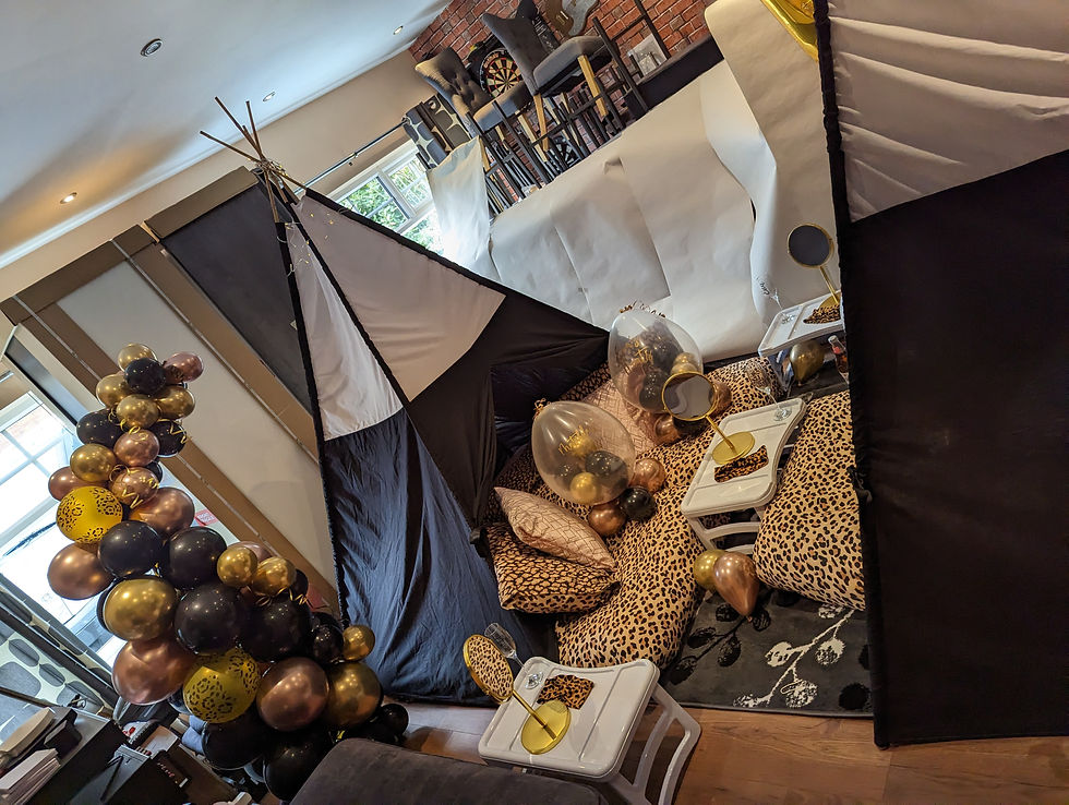 Thumbnail: Rose Gold/ Leopard Teepee Party