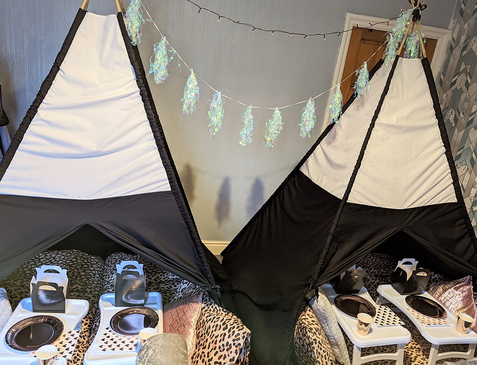 Thumbnail: Rose Gold/ Leopard Teepee Party
