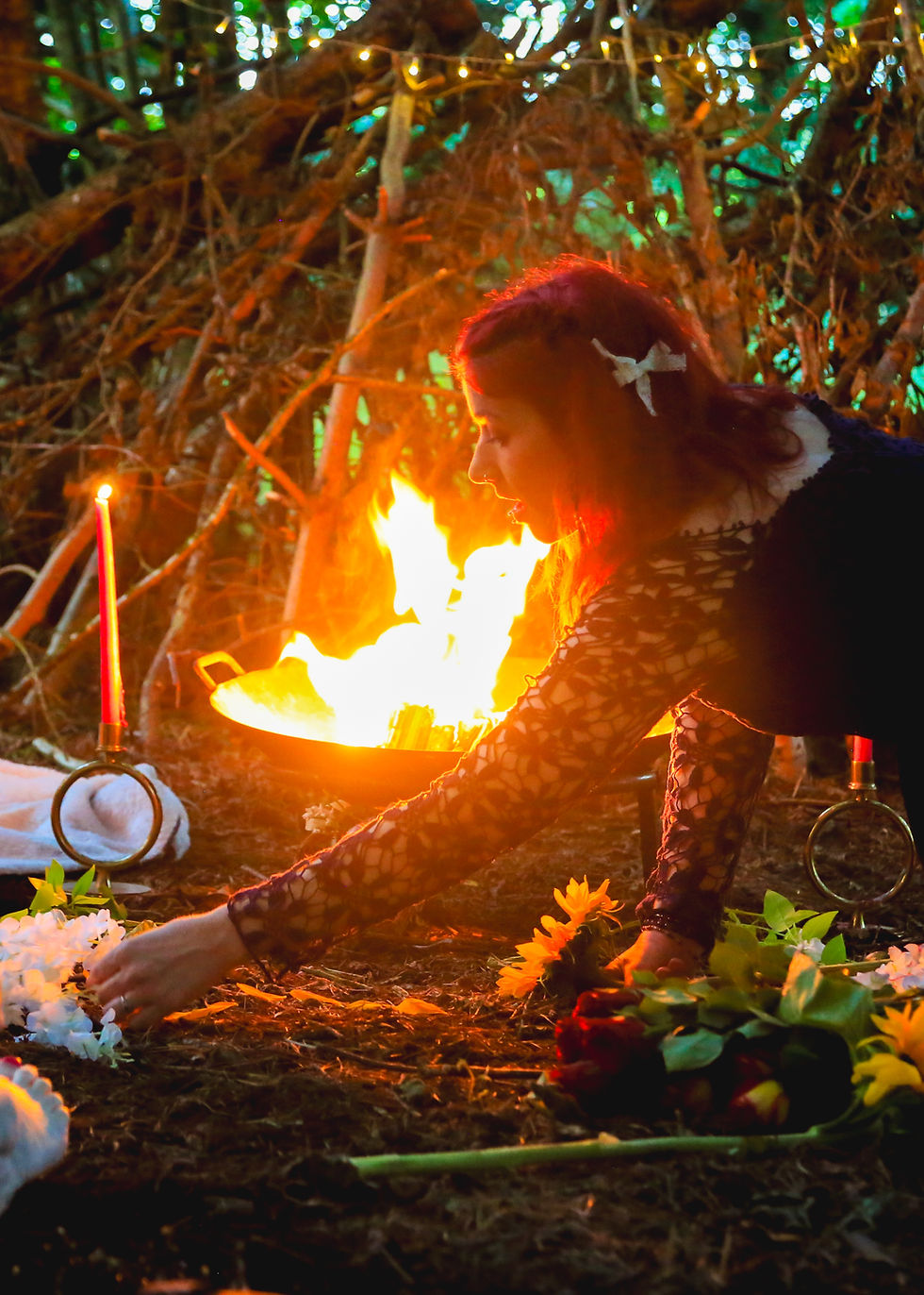 Full Moon Forest Circle