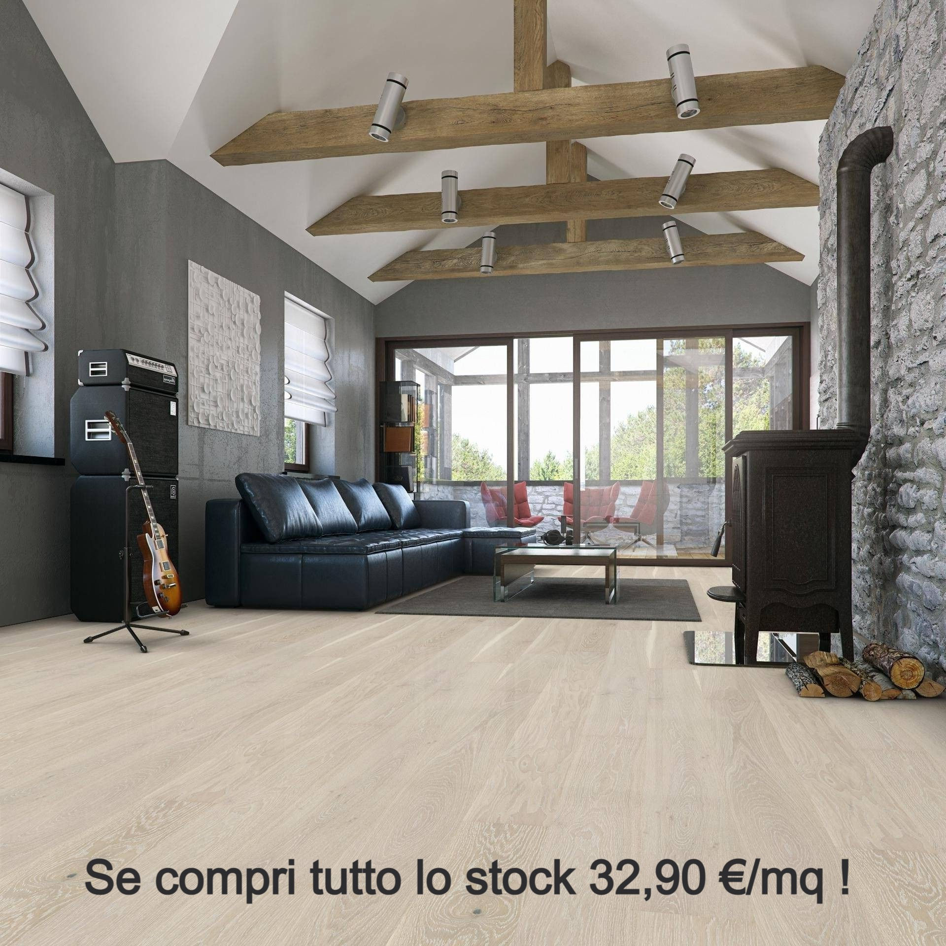1511 - Maxiplancia Rovere 14x180x2200mm Verniciata Spazzolato