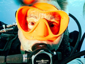 Diver with a Single Lens Mask
