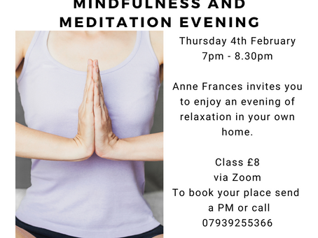 Enjoying an evening of Meditation