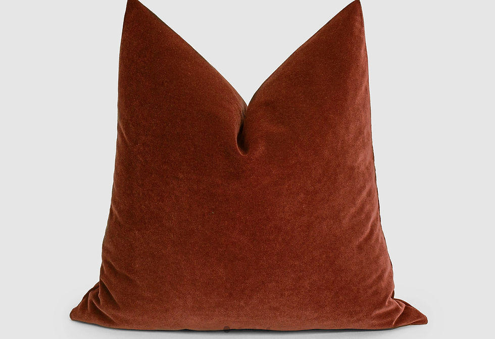 Burnt Orange Solid Pillow Covers 