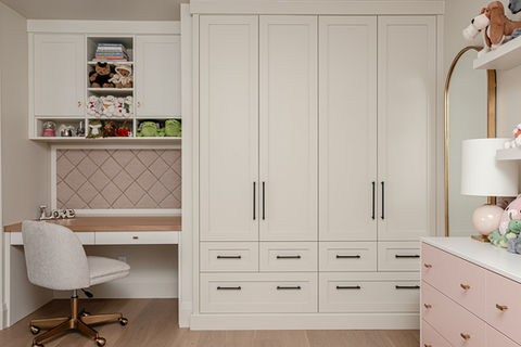 Girls bedroom bookshelves, desk and wardrobes - Picture Perfect in Port Perry