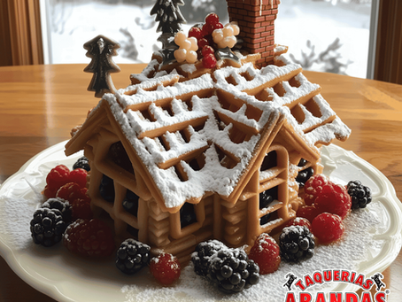 Cómo construir una casita de waffles para el desayuno de Navidad