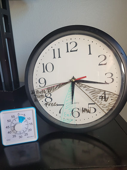 analog clock and visual timer