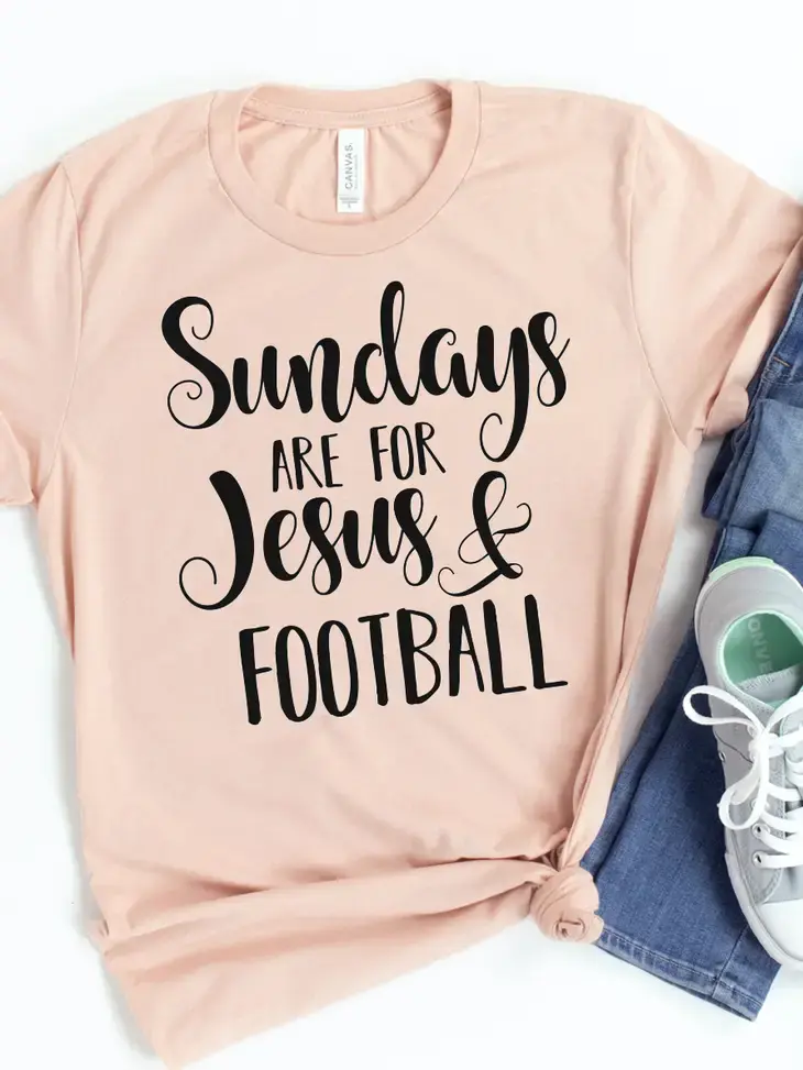Sundays Are For Jesus & Football T-Shirt