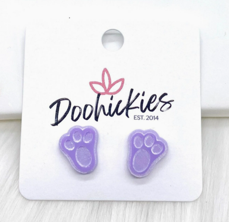 Thumbnail: Pastel Bunny Paws -Earrings