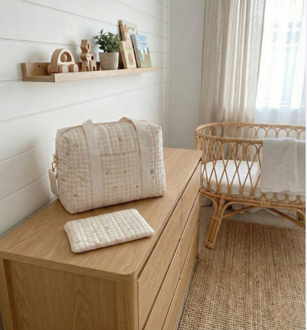 Sac à langer Doux Caramel – Format pratique & imperméable