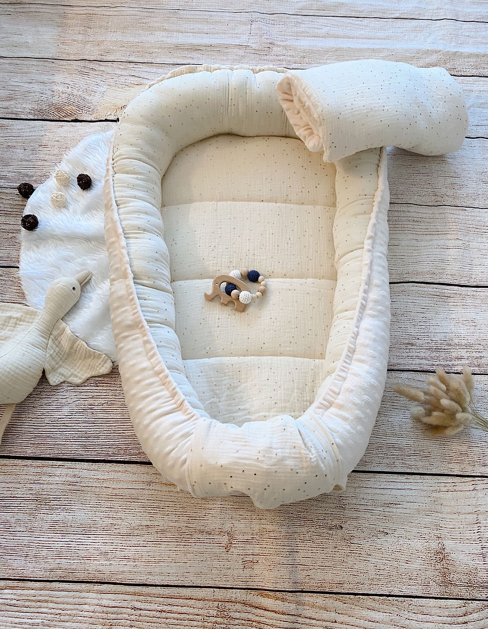 Miniature : Cocon bébé réducteur de lit – Nid de sommeil doux et rassurant dès la naissance