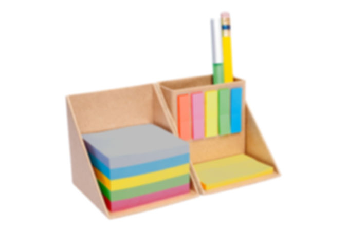 Kit Escritorio Ecológico Porta Lápiz y Notas Adhesivas