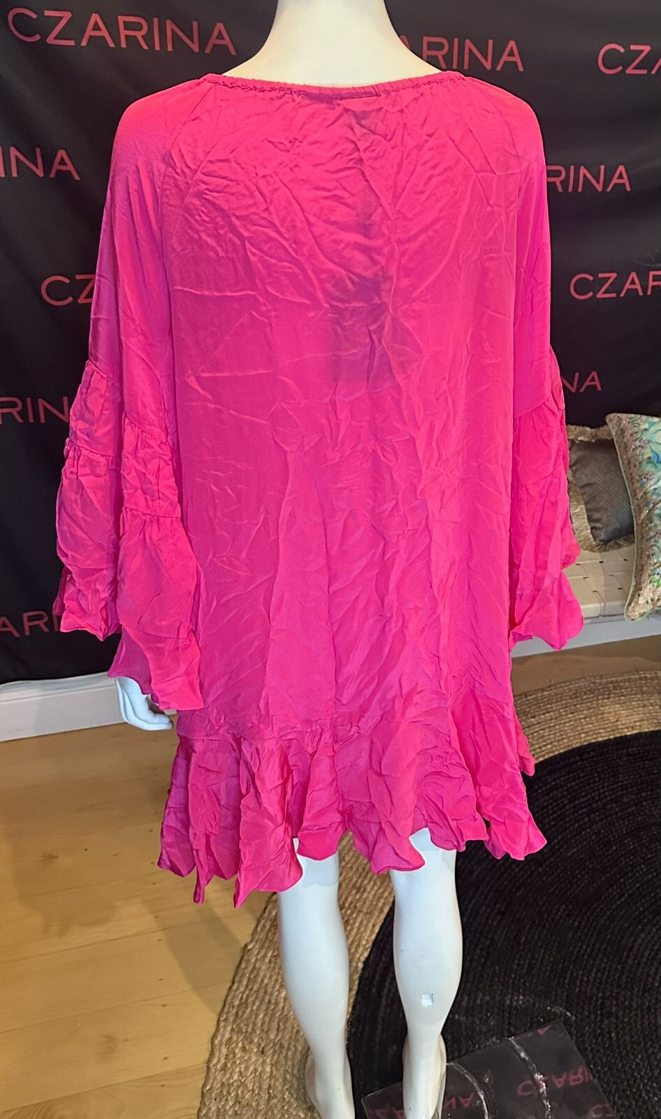 Thumbnail: Czarina - Simply Pink Frill Dress.