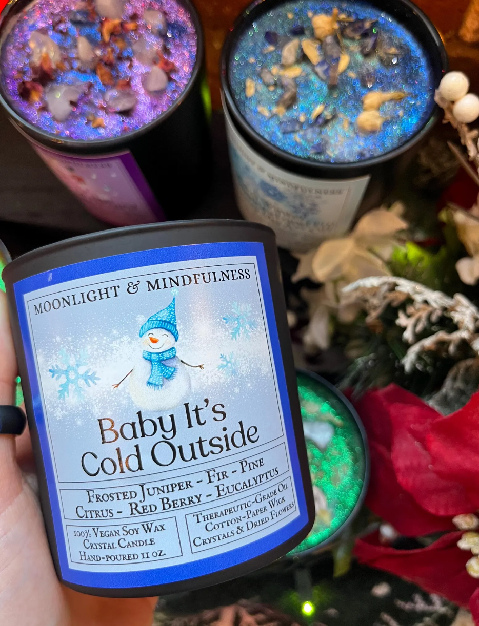 Thumbnail: Holiday Soy Wax Crystal Candles