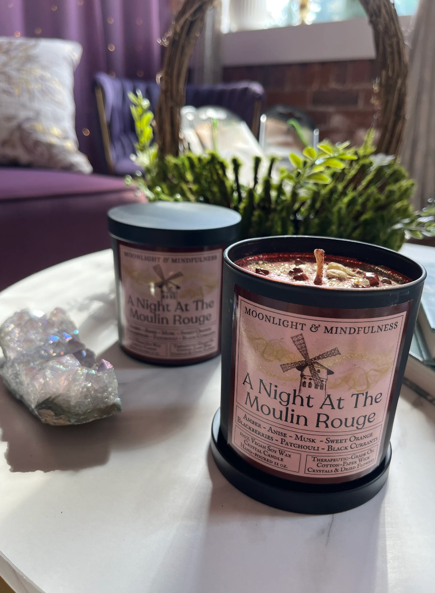Thumbnail: A Night at the Moulin Rouge Soy Wax Crystal candle