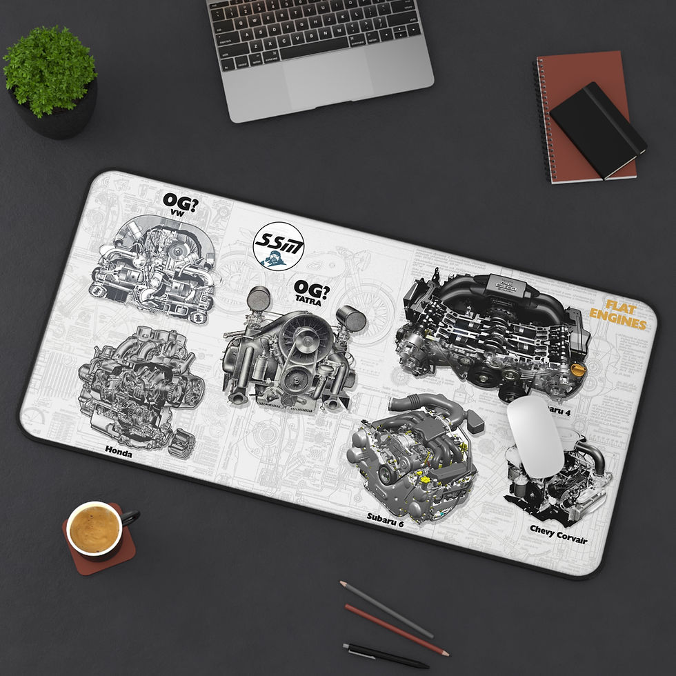 Thumbnail: SSM Flat Engine Desk Mat for the Car Enthusiast, Mechanic or Weekend Wrencher
