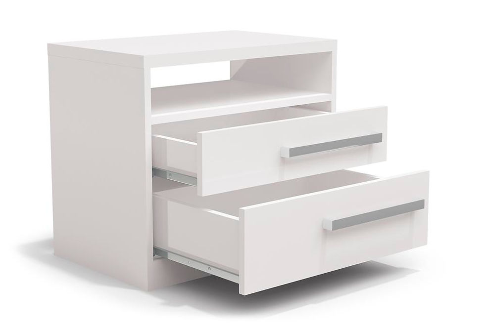 Miniatura: Mesa de Cabeceira 2 GV Branca