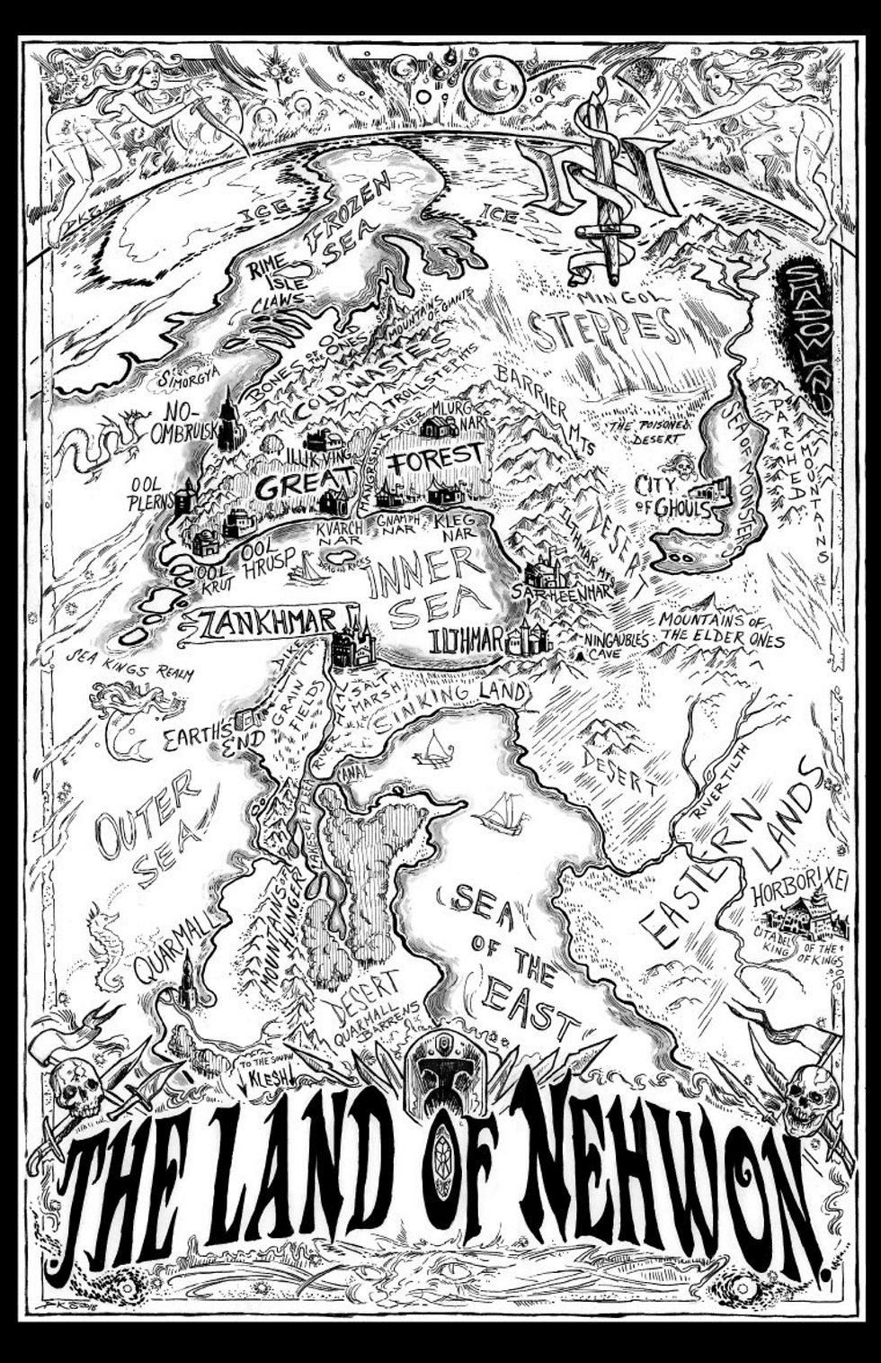 Klesh is not depicted in this map.