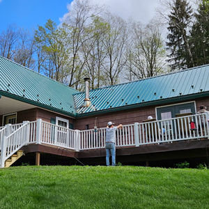 before and after siding, rails, stairs, fascia and soffit