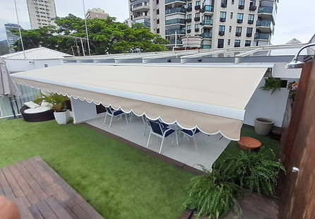 Toldos linear sobre nós