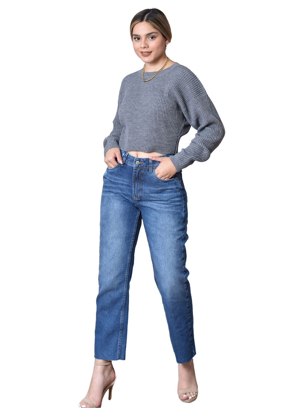 Miniatura: Pantalón Straight Denim Evva