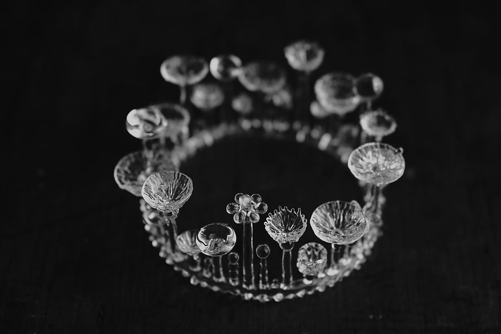 サムネイル： ガラス作品「苔の輪」K80_2