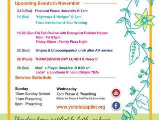 2020 November Events