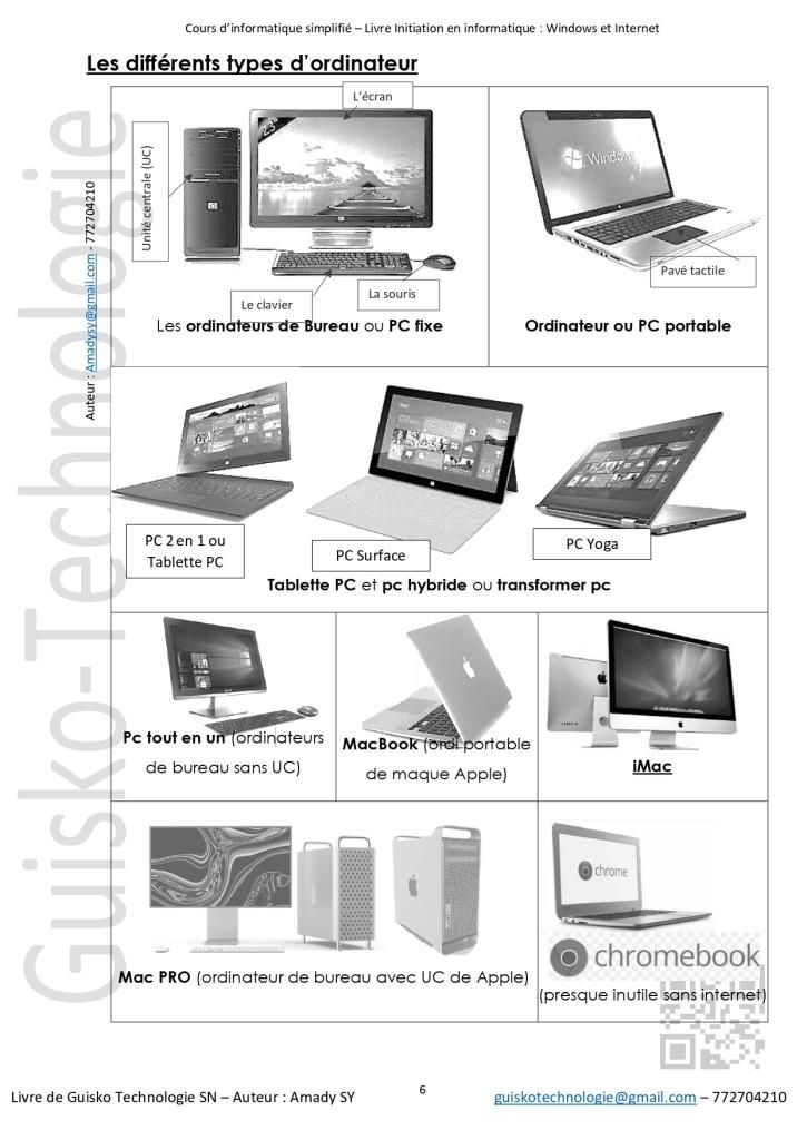 Cours d'initiation en informatique