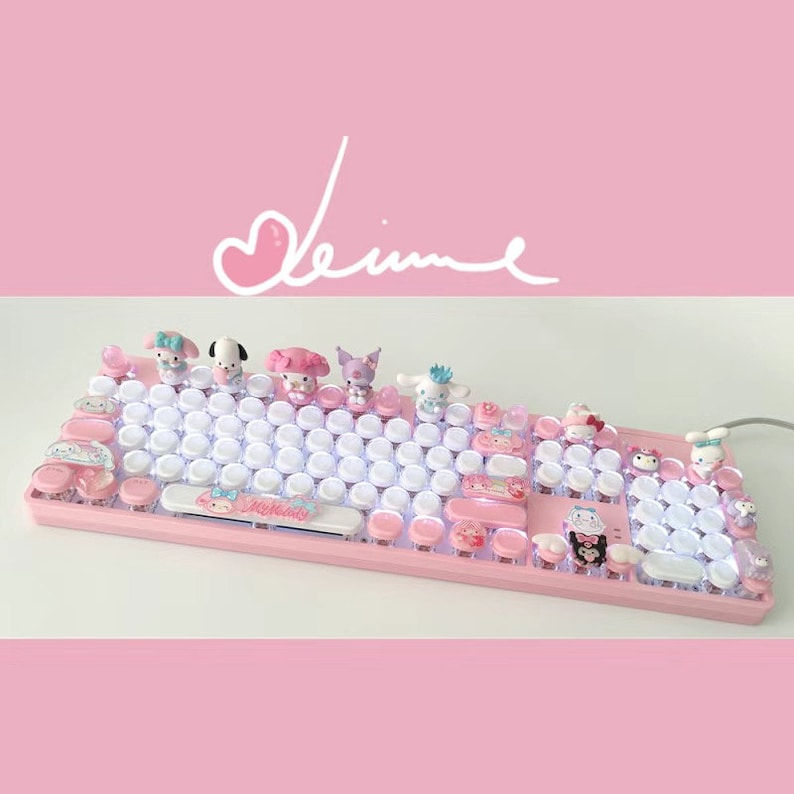 Thumbnail: kawaii custom anime my melody keyboard