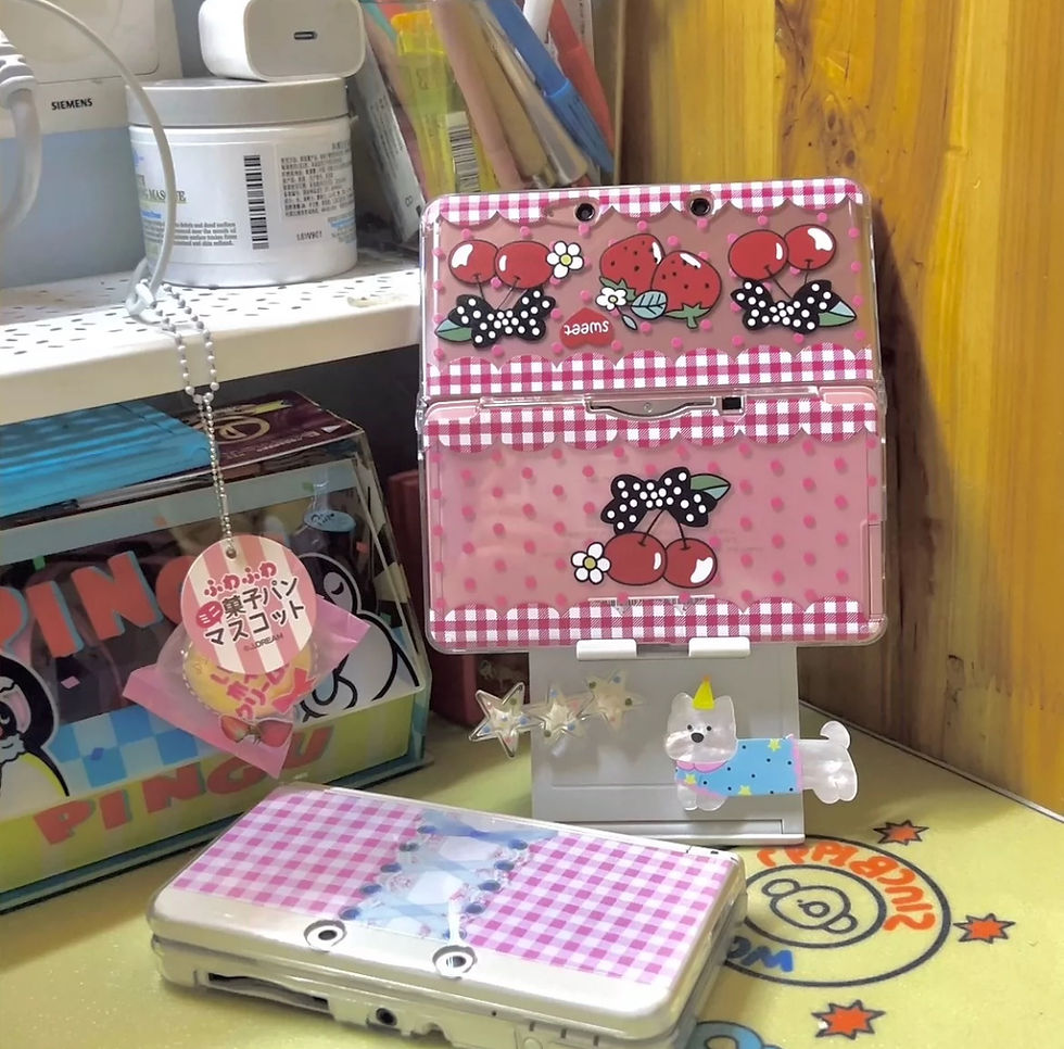 Thumbnail: Cute strawberry 3ds 2ds nds case 