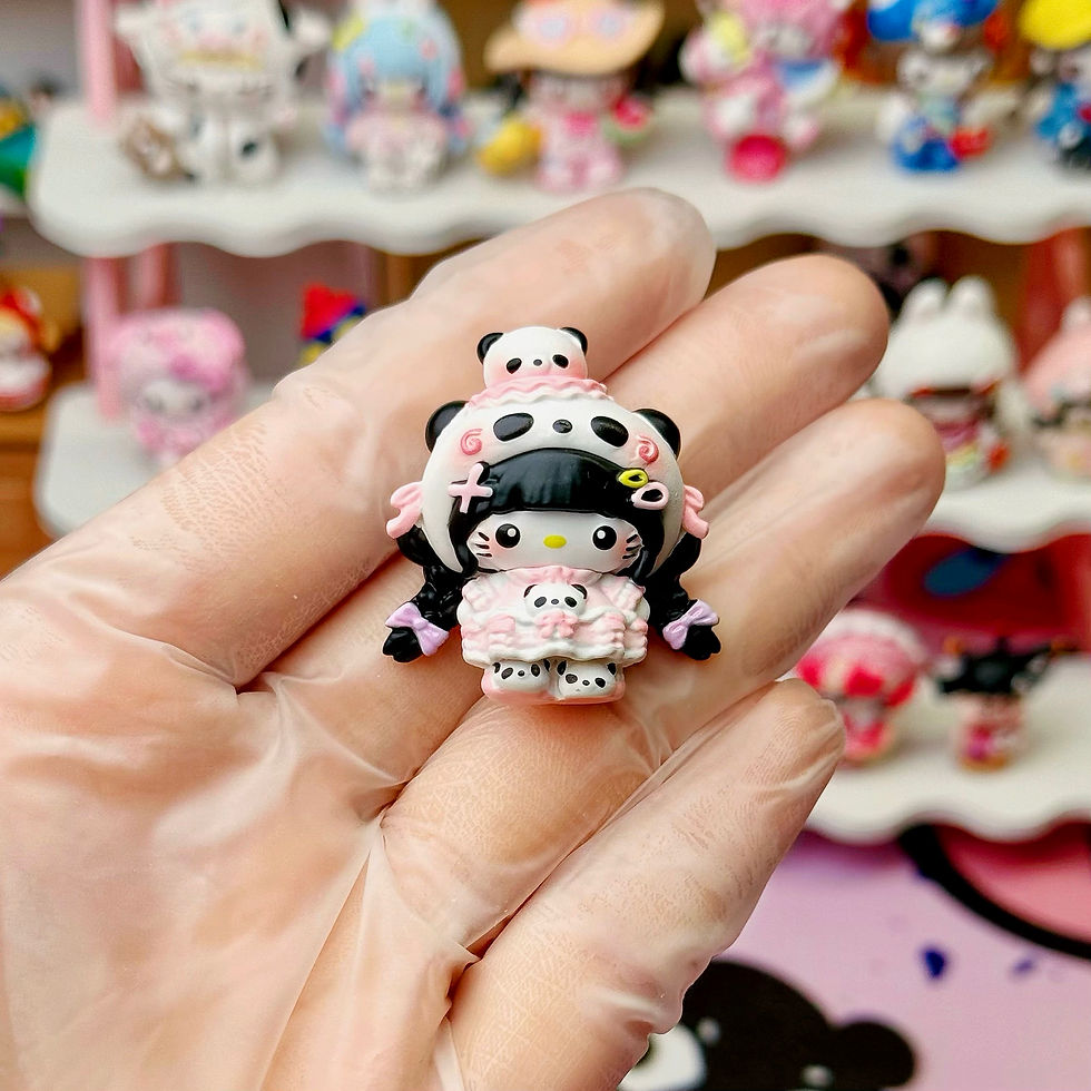 Thumbnail: New cute kitty charm pendant | make to order 
