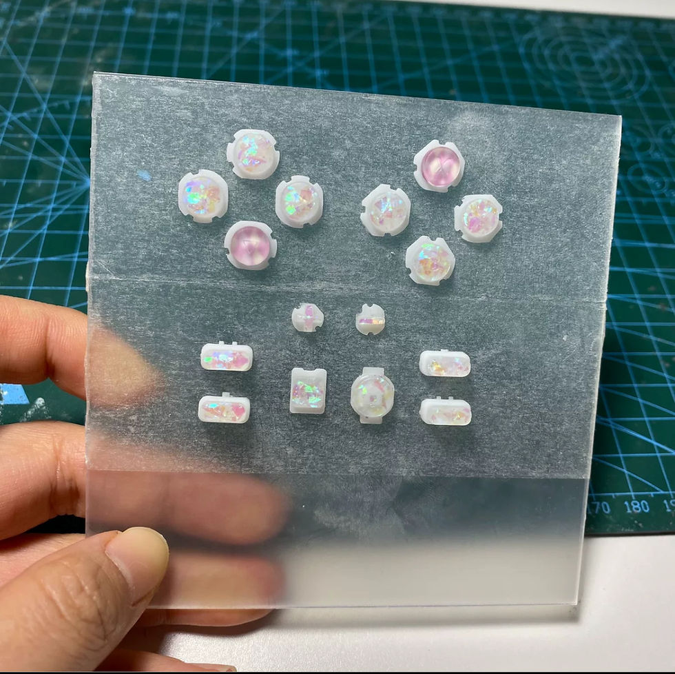 Thumbnail: Kawaii custom jelly switch replacement joycon 18 pic set