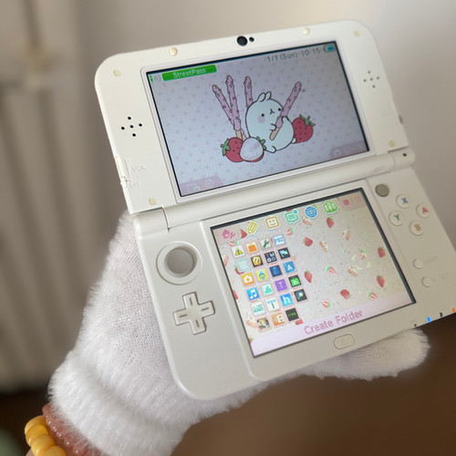 White NEW 3DS LL +128G IPS+IPS (9659) | Kawaiifanfans