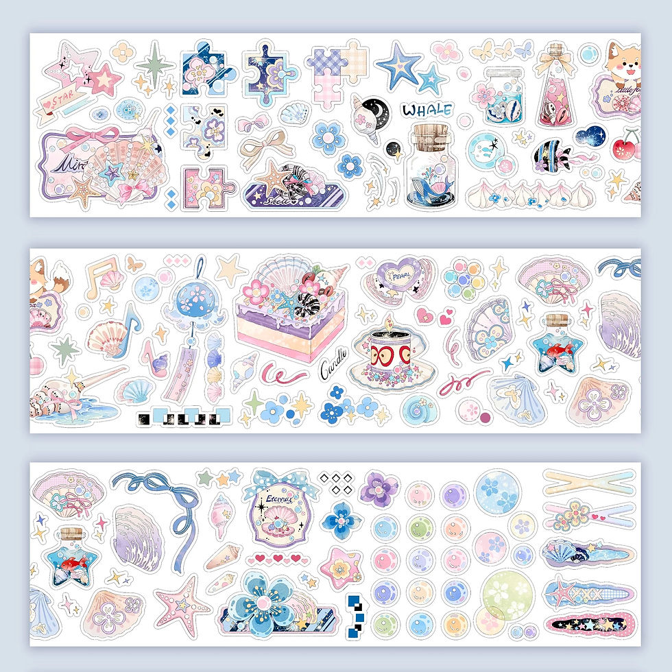 Thumbnail: Cute separated sticker 35 cm collection W