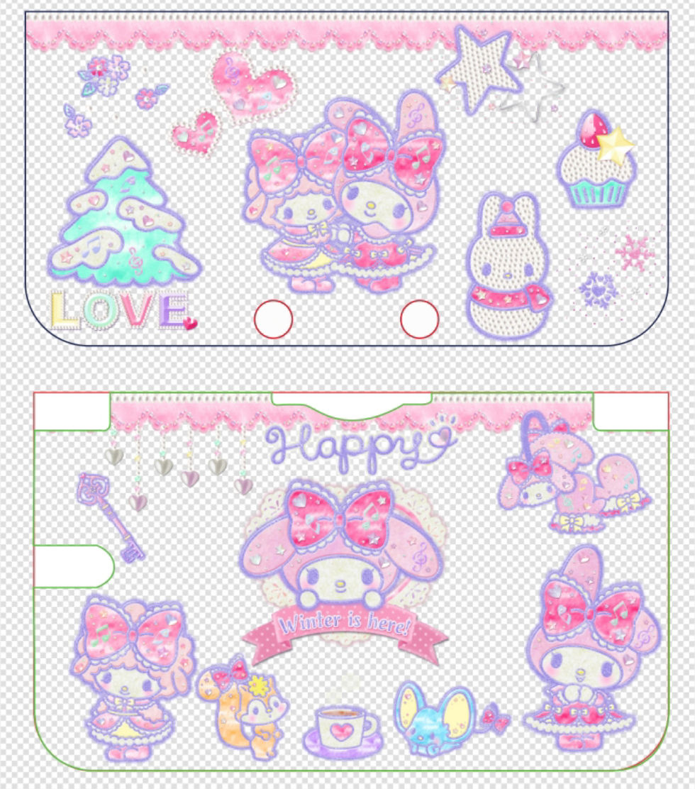 Thumbnail: Kawaii 3ds 2ds Nds case cute 3ds case
