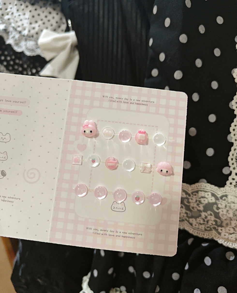 Thumbnail: New cute sticky enhance pads buttons set for switch