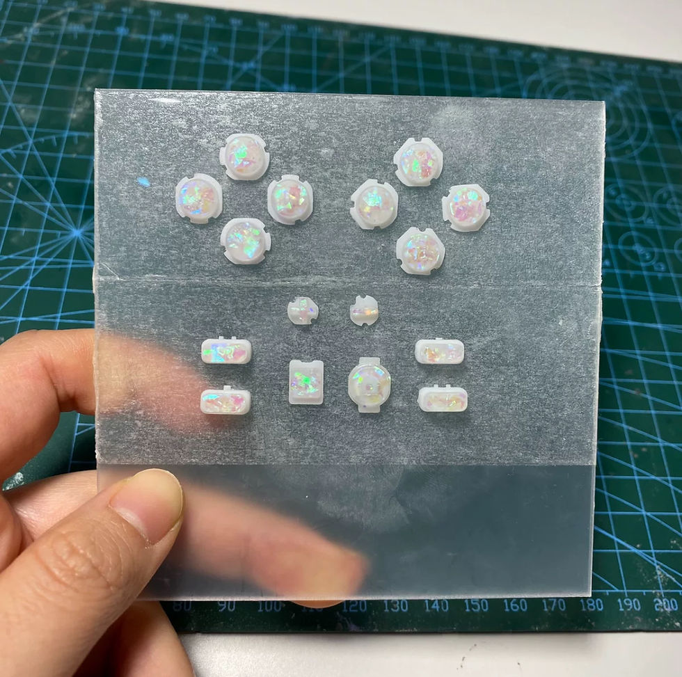 Thumbnail: Kawaii custom jelly switch replacement joycon 18 pic set