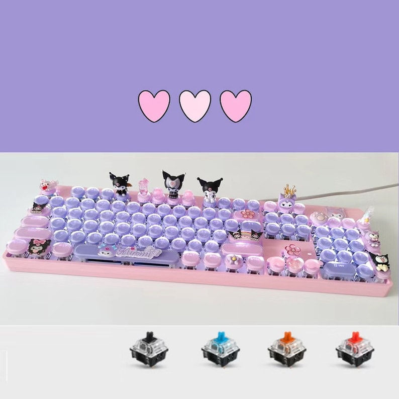 Thumbnail: kawaii kuromi charm keyboard 
