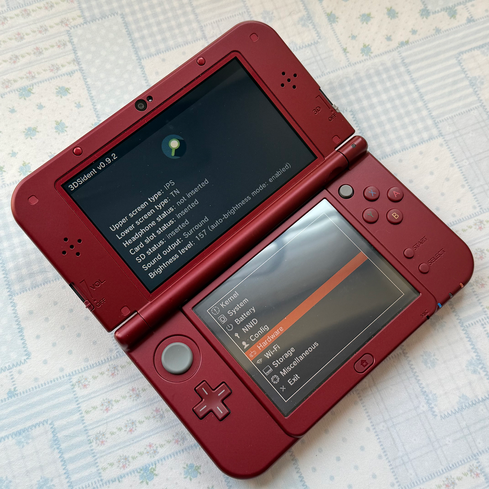 Red IPS+ TN NEW 3DS XL + 128G US version  